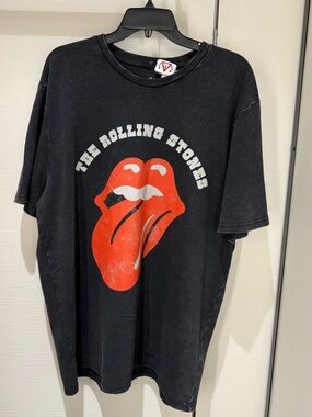 THE ROLLING STONES Retro Vintage-Distressed-Style T-Shirt Men’s XL Unisex